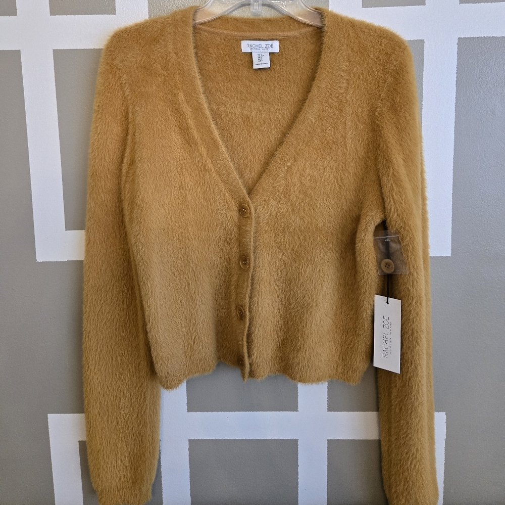 Rachel Zoe Golden Cardigan Sweater - Picture 3 of 6